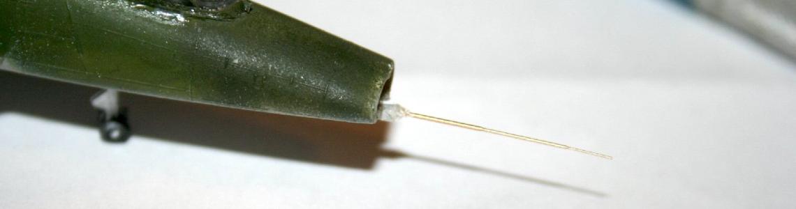 Pitot installed, unpainted