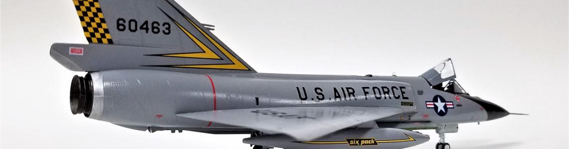 Rear quarter view of F-106