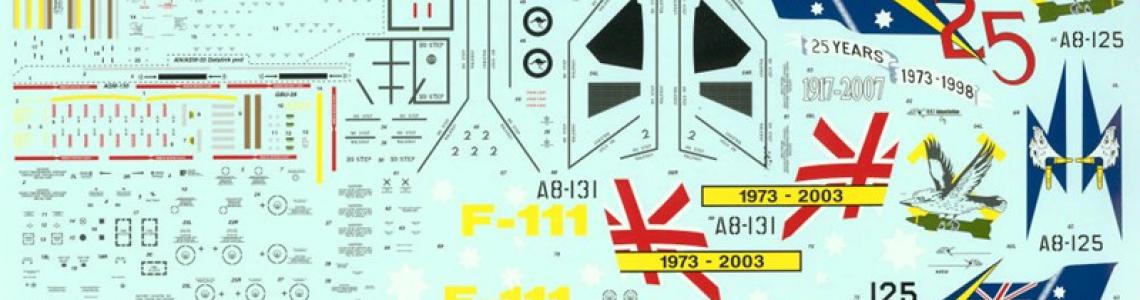 Included decal sheet