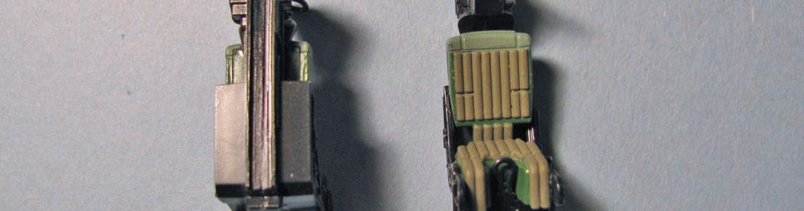 Reversed views of Tamiya Seats without details