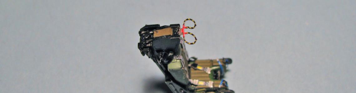 Top view of seat with Eduard details