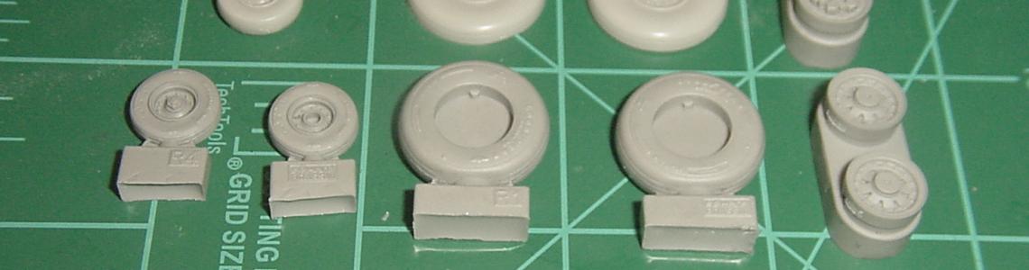 Resin parts compared to kit parts