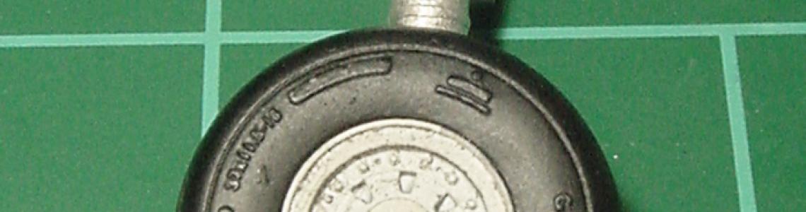 Wheel mounted on metal gear legs