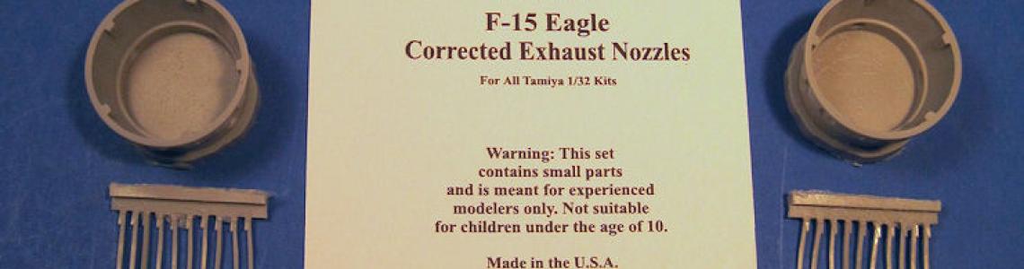 Aires 1/32 F-15K Slam Eagle exhaust nozzles for Tamiya kit # 2101 