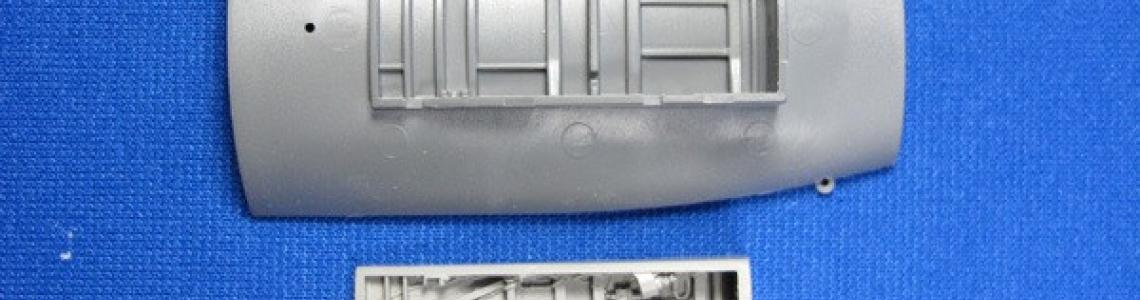 Kit parts (top) vs. Aires parts (bottom