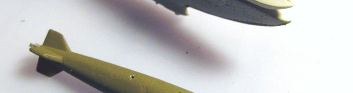 Weapon rack with bomb