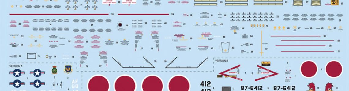 Kit-supplied decal sheet