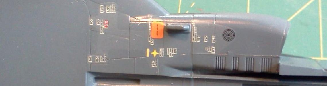 Intake underside stenciling