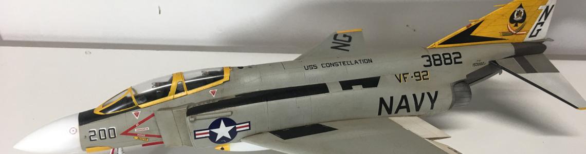Finished model of F-4