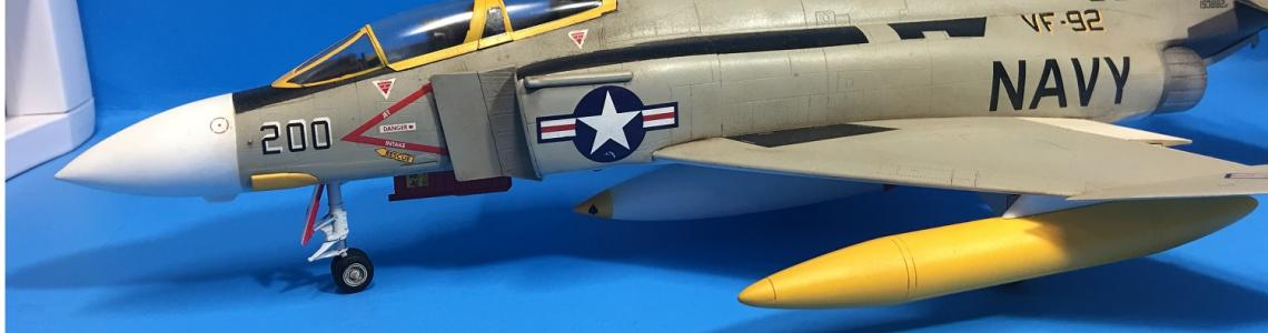 Finished model of F-4