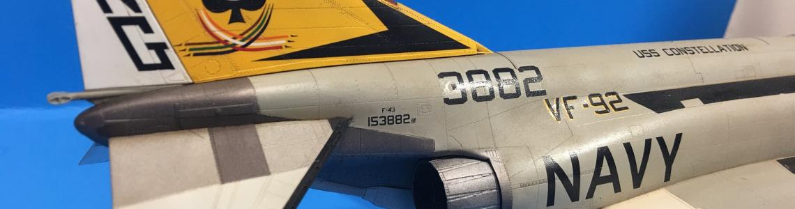 Closeup of tail section