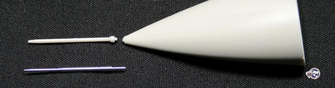 Pitot tube compared to kit part