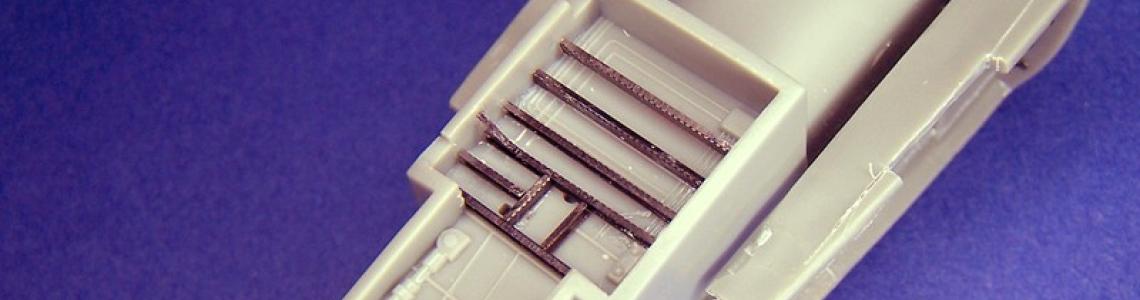 Nose gear bay detail