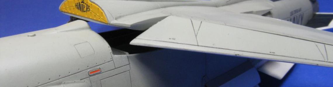 Close-up of the wing-fuselage joint 