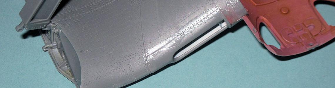 Right wing intake from above