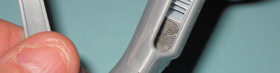 Right wing intake from front