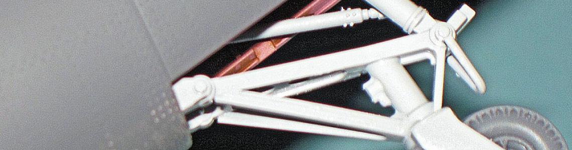 Tail wheel strut detail