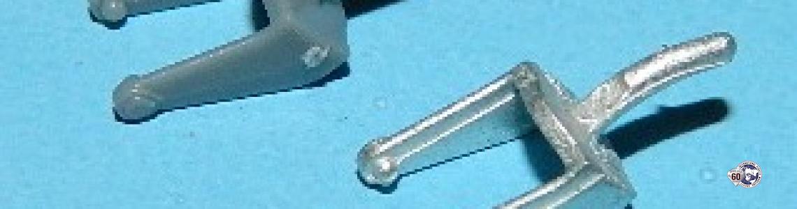 Comparison with kit tail wheel fork