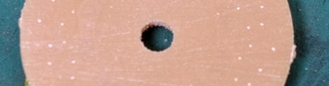 Close-up of kit part modification