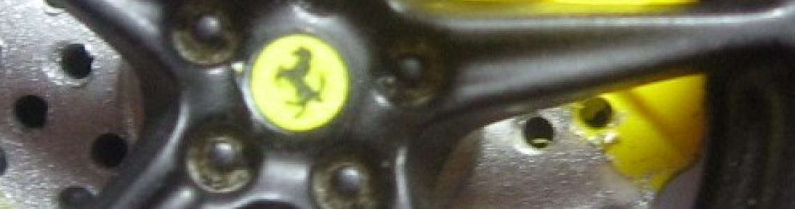 Close-up of wheel, brake rotor and caliper