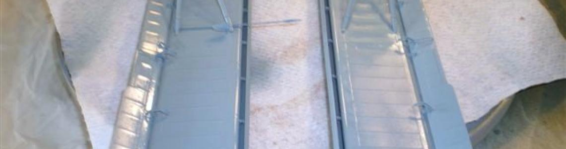 Painting wing underside