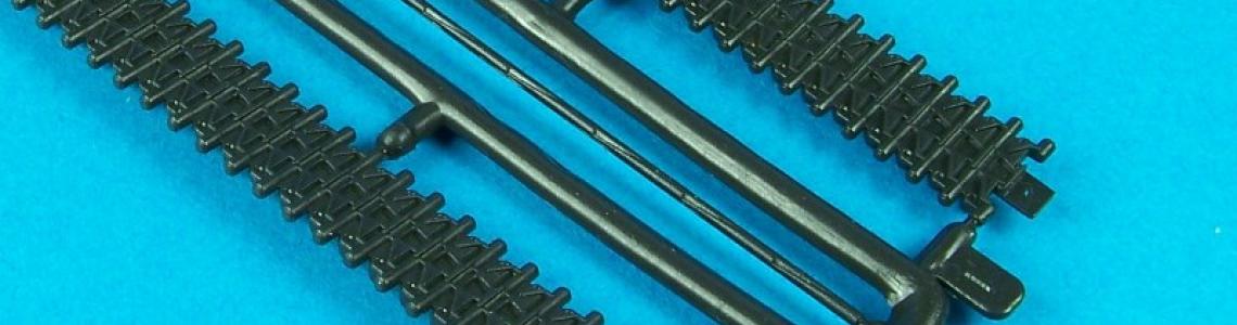 Track parts on sprue