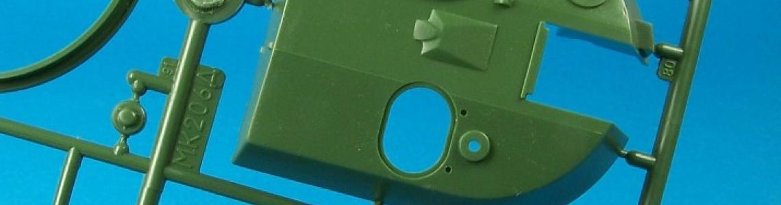 Turret parts on sprue