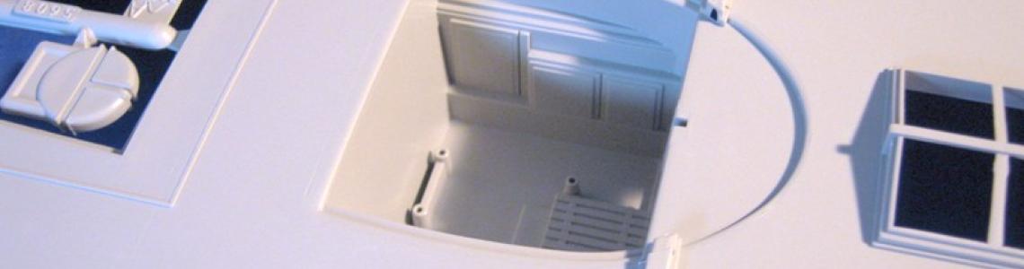 Close up of deck pilot well