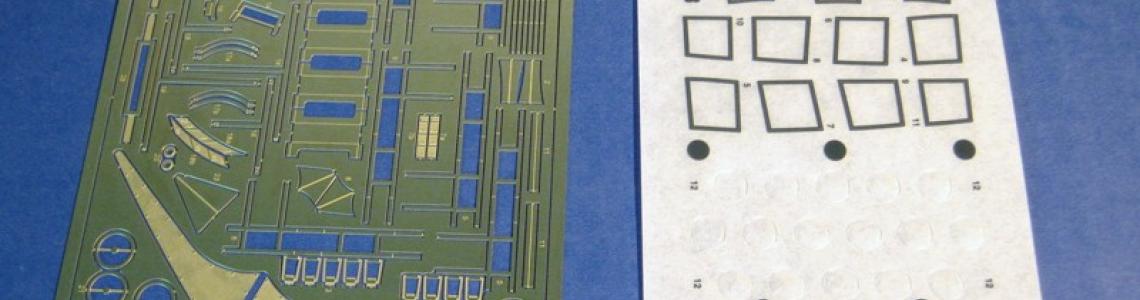 Photoetch and painting pre-cut masks