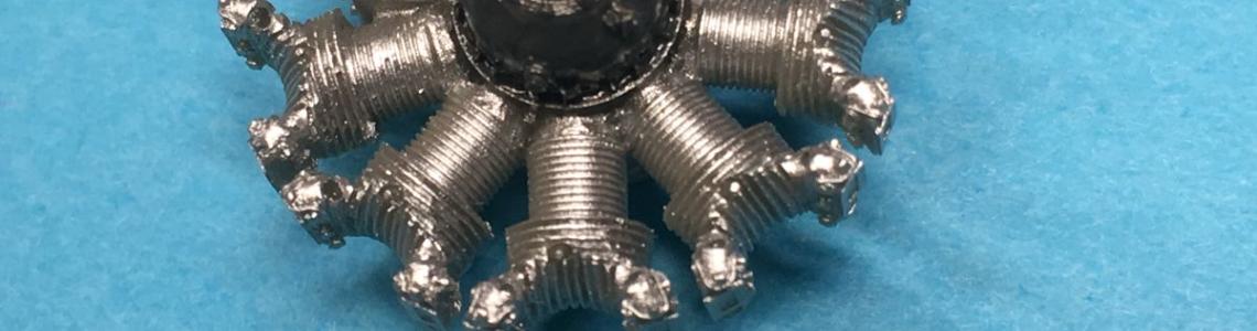 Engine Painted with Pushrods