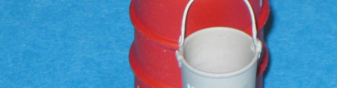 Bucket mounted on barrel
