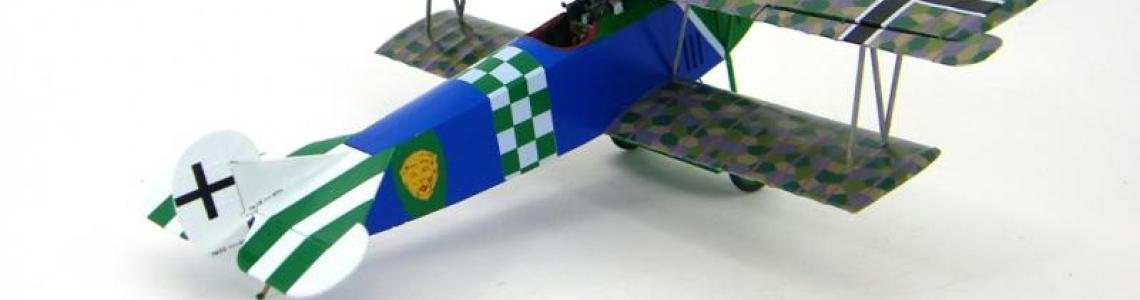 Finished model from aft starboard side