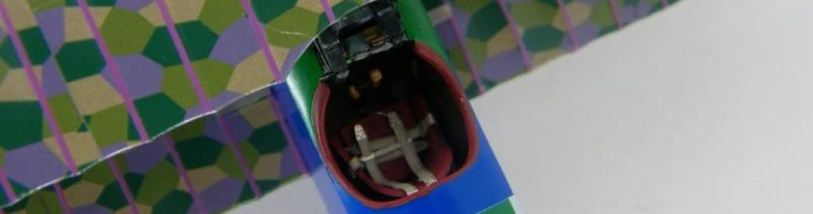 Top view showing cockpit and lozenge pattern camouflage