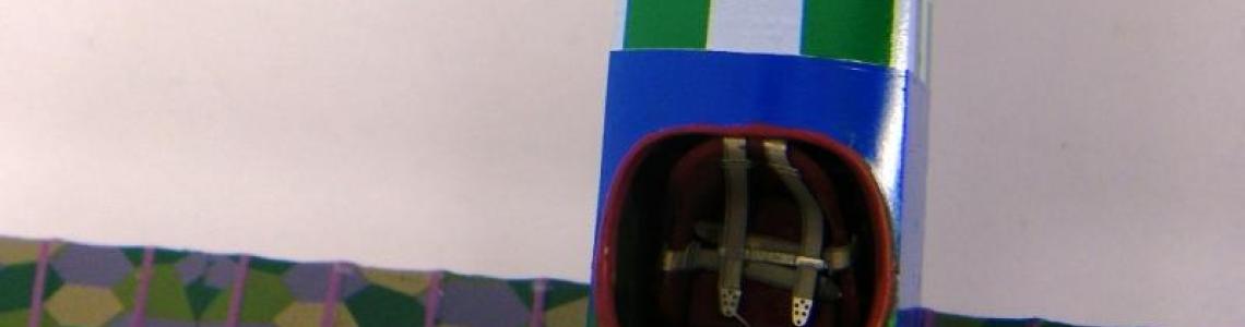 Top view showing cockpit and lozenge pattern camouflage