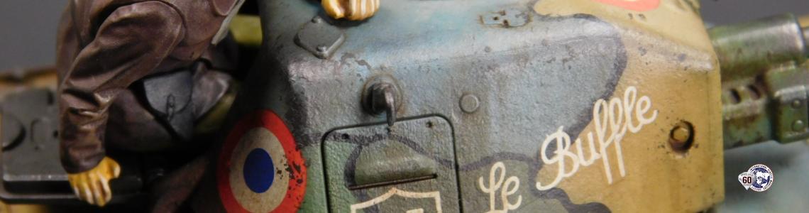 Close up of right side of  turret