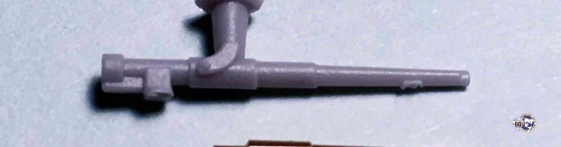 Master Model barrel (bottom) compared with kit-supplied (top) Master Model barrel (bottom) compared with kit-supplied (top)