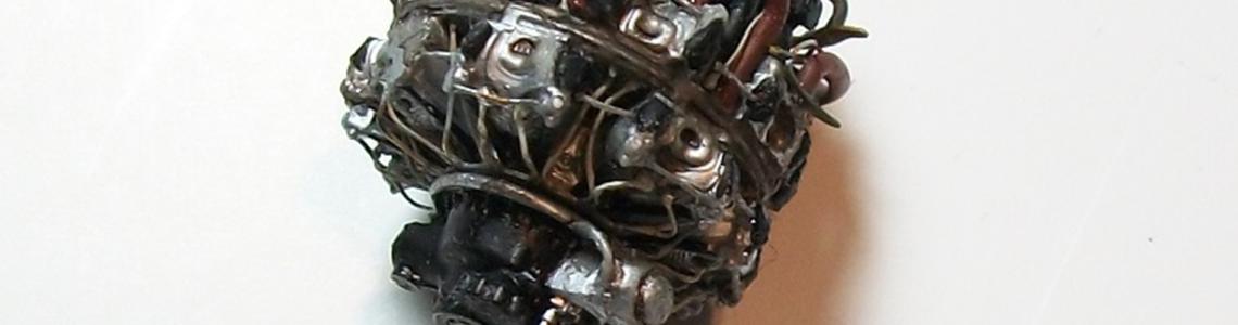 Completed engine, zoomed in