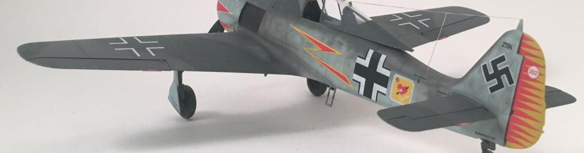 Finished model of FW-190