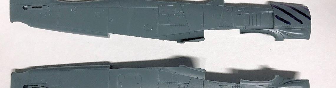 Fuselage Halves with Removals Indicated