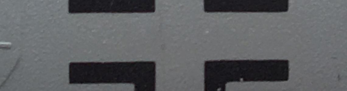 Decal installed on wing