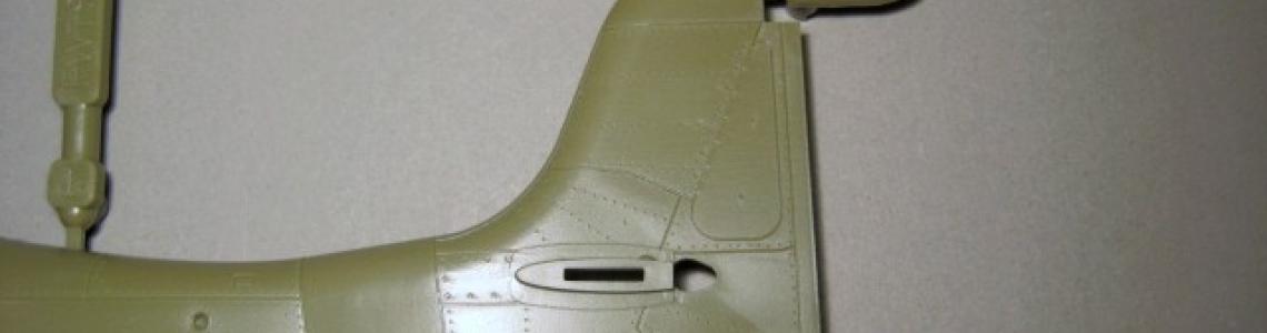 Close up of tail section