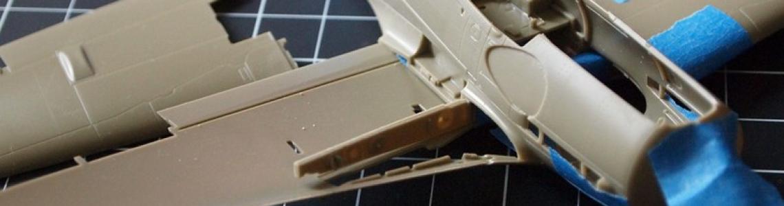 Starboard side view showing wing spar