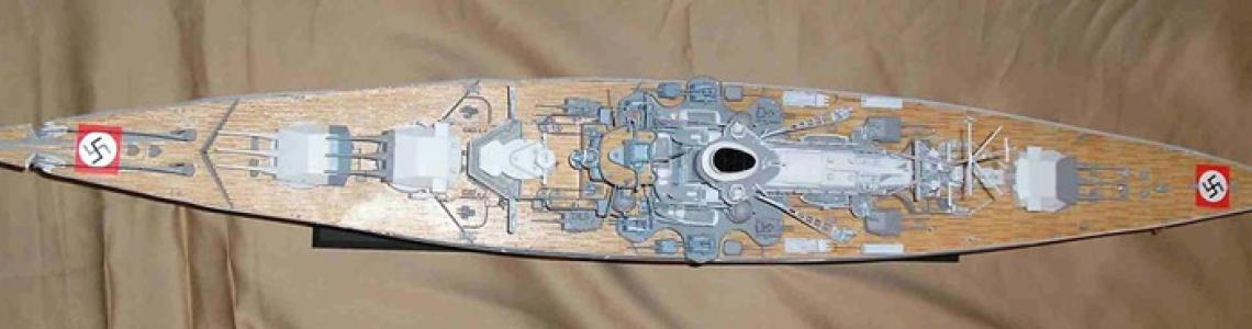 Completed model port side from overhead