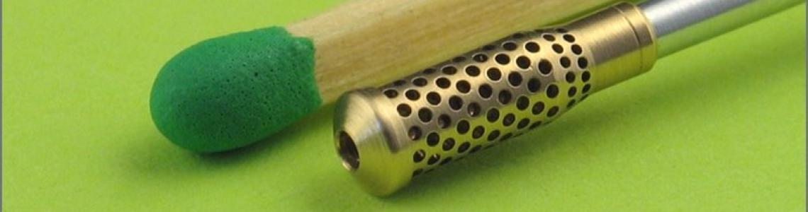 Barrel size compared to wooden match stick