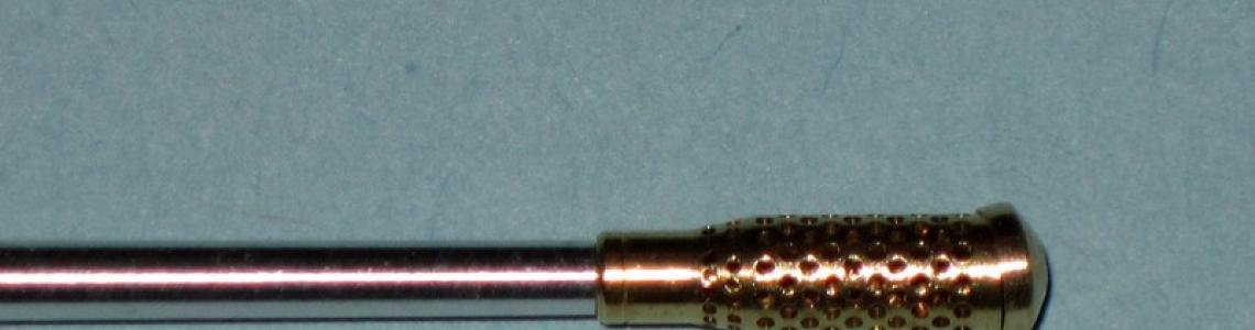 Close-up of muzzle brake