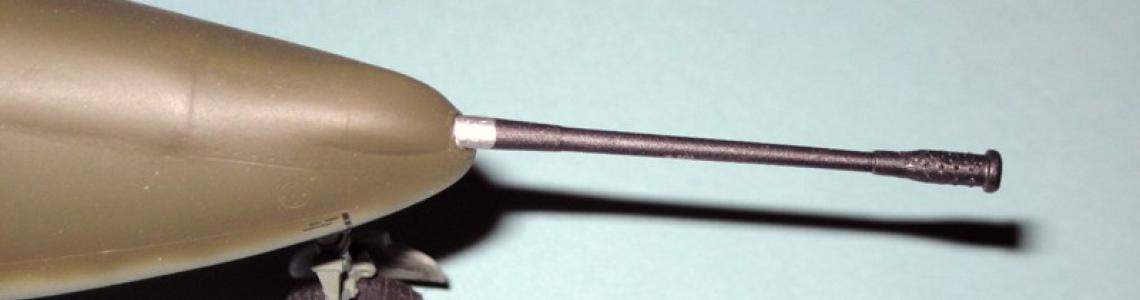 Barrel installed in nose of ME-262