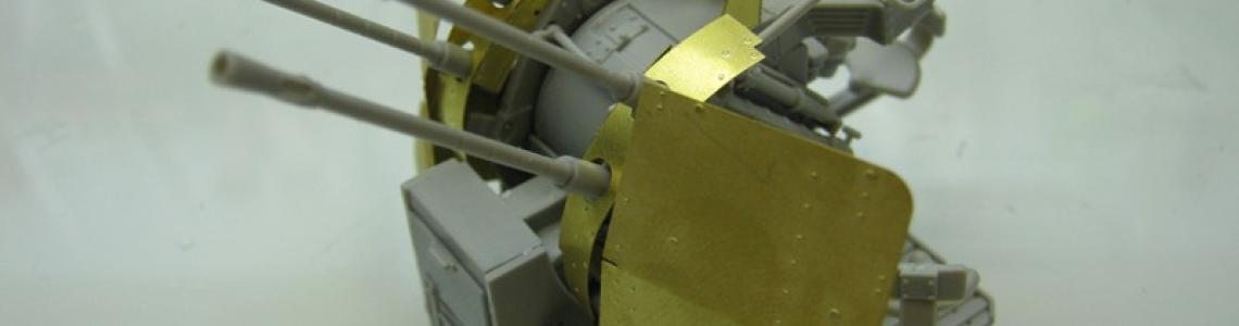 Assembled quad flak mount