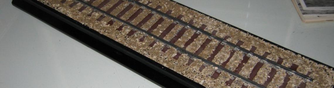 Completed railway bed