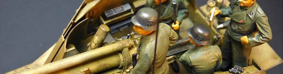 Left view of fighting compartment and figures