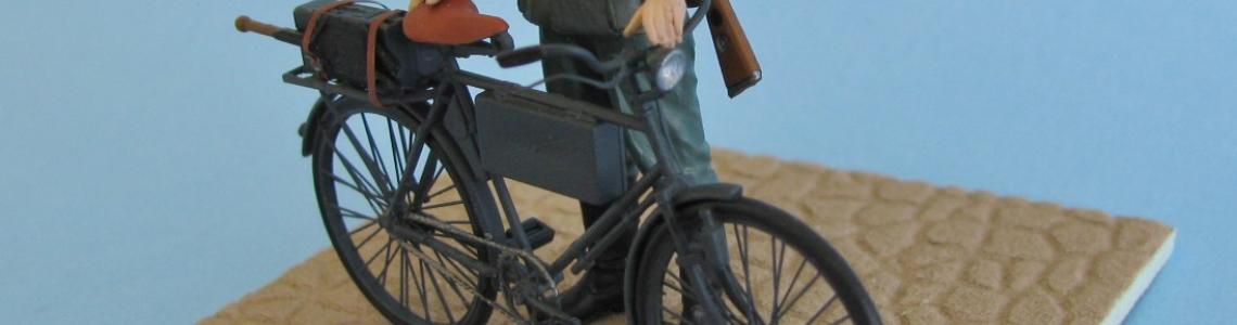 Right and front of bike